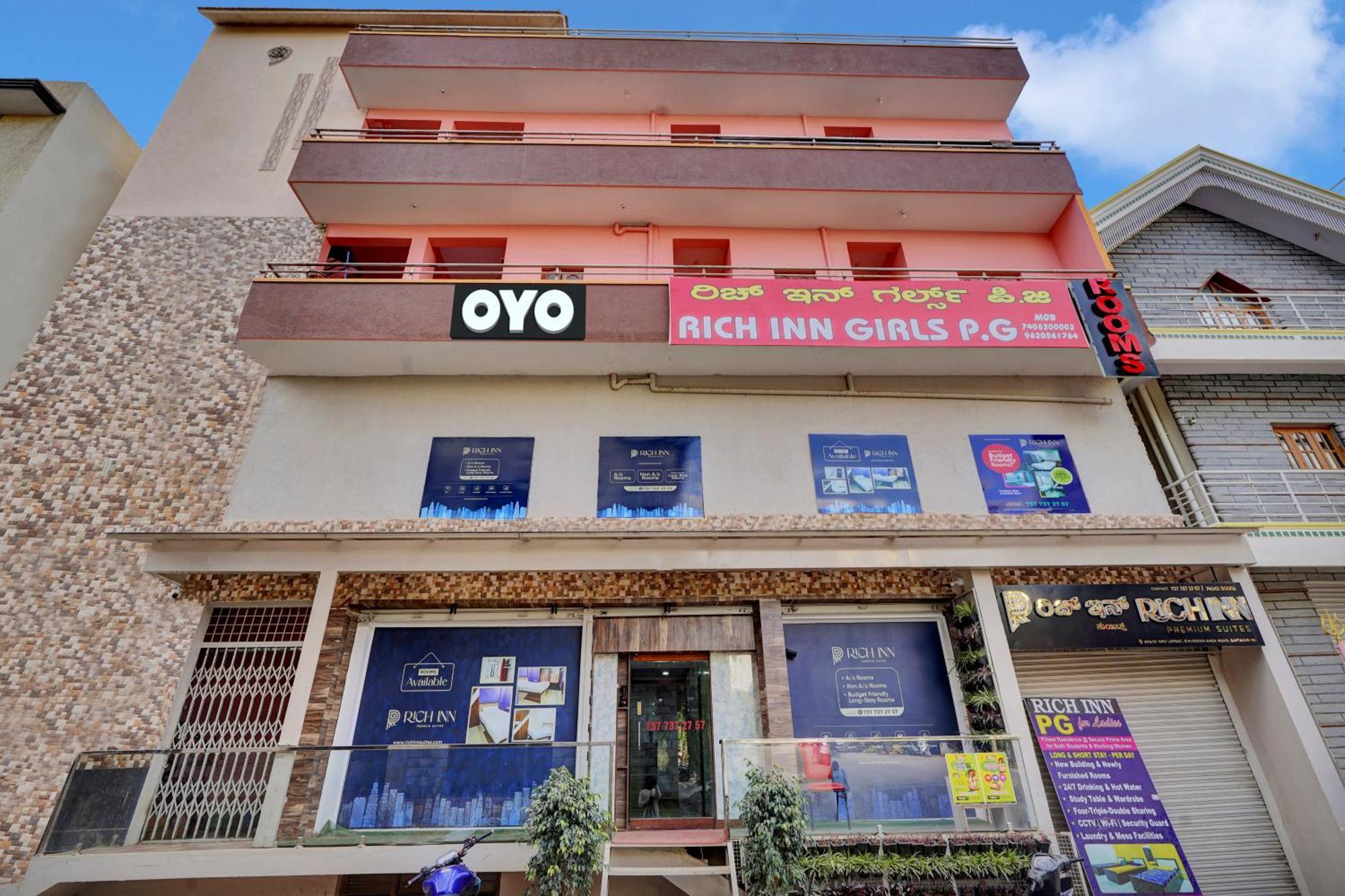 Oyo Flagship Rich Inn Premium Suites Near Nagasandra Metro Station. 벵갈루루 외부 사진